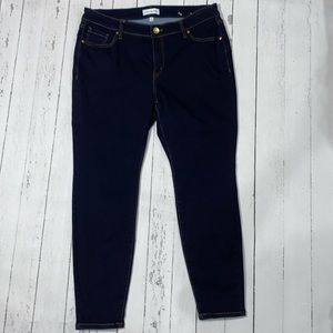 Lane Bryant dark wash skinny jeans